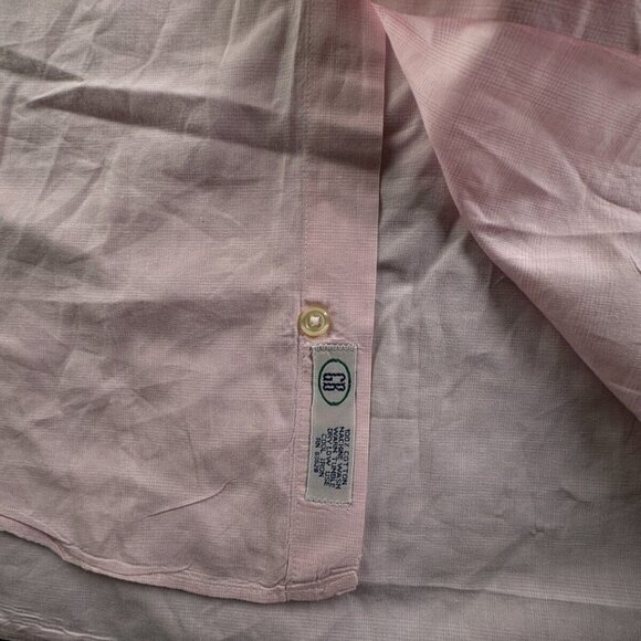 Gitman Bros For Nordstrom Pink Long Sleeve Button Up Shirt XL Men Check Cotton - Picture 10 of 16